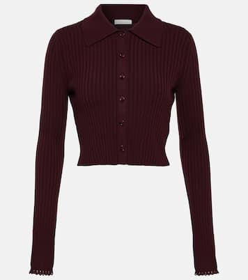 Ribbed-knit wool-blend cardigan | Chloé