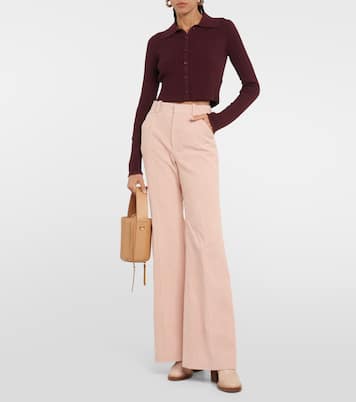 Ribbed-knit wool-blend cardigan | Chloé