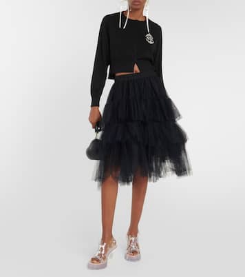 Embellished wool and silk cardigan | Simone Rocha