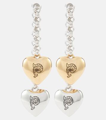 Heart drop earrings | Pucci