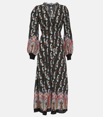 Abito midi in seta con stampa paisley | Etro