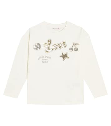 T-shirt Tien in cotone con paillettes | Bonpoint