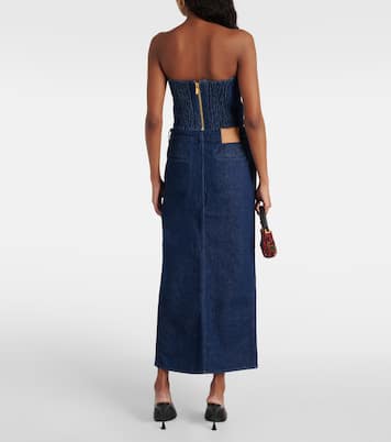 Falda larga de denim de tiro bajo | Magda Butrym