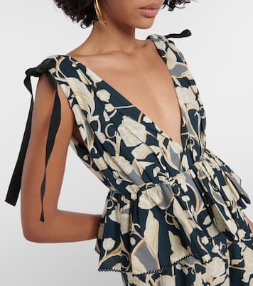 Maxikleid Infinito Perla aus Baumwolle | Agua by Agua Bendita