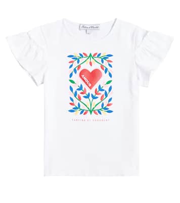 T-shirt in jersey di misto cotone | Tartine et Chocolat