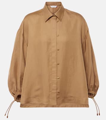 Oversize-Hemd Rodeo aus Leinen und Seide | Max Mara