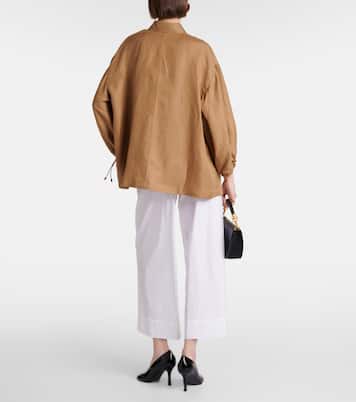 Oversize-Hemd Rodeo aus Leinen und Seide | Max Mara