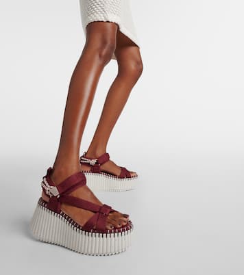 Nama 80 wedge sandals | Chloé