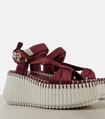 Nama 80 wedge sandals | Chloé