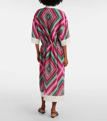 فستان ستايل قميص من الحرير Rhombus 75 | Valentino