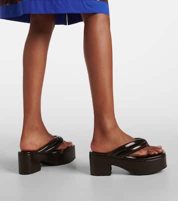 Sandales à plateforme en cuir | Dries Van Noten