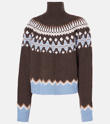 Bestickter Rollkragenpullover aus Wolle | Alanui