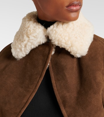 Giacca in suede con shearling | Alaïa