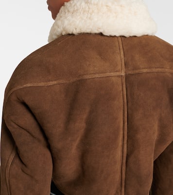 Giacca in suede con shearling | Alaïa