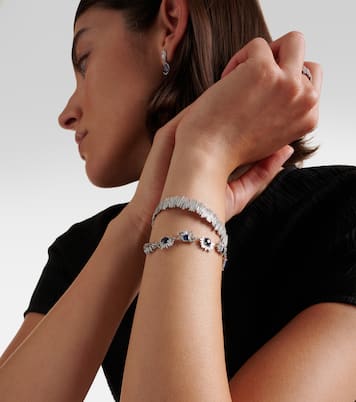 Bracelet en or blanc 18 ct, saphirs et diamants | Suzanne Kalan