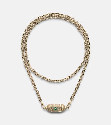 Collier Good Things en or 14 et 18 ct, diamants et onyx | Marie Lichtenberg