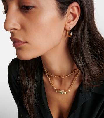 Collier Good Things en or 14 et 18 ct, diamants et onyx | Marie Lichtenberg