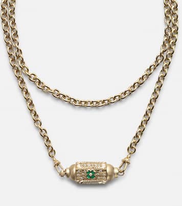Collier Good Things en or 14 et 18 ct, diamants et onyx | Marie Lichtenberg
