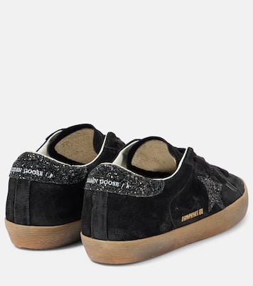 Baskets Super-Star en daim à paillettes | Golden Goose