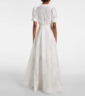 Bridal Annette brocade gown | Rebecca Vallance