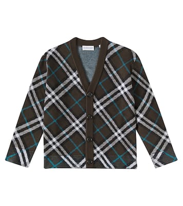 Checked wool cardigan | Burberry Kids