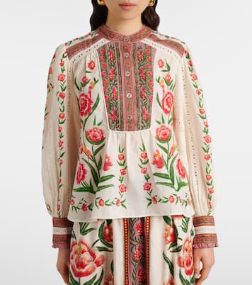 Blusa de mezcla de algodón estampada | Farm Rio