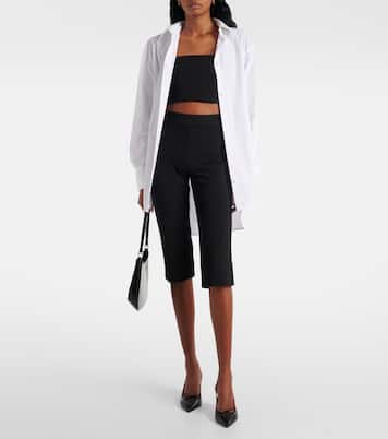 Pantalon raccourci Leone à taille haute | Staud