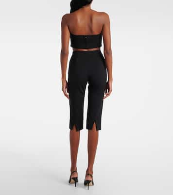 Pantalon raccourci Leone à taille haute | Staud