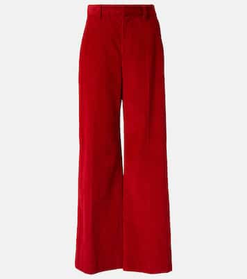 Weite High-Rise-Hose aus Baumwoll-Cord | Brunello Cucinelli