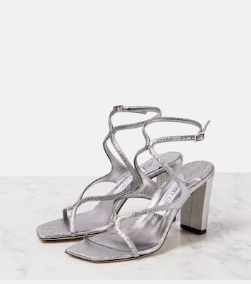 Sandali Azie 85 in pelle metallizzata | Jimmy Choo