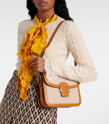 9TO5 VLogo canvas shoulder bag | Valentino Garavani