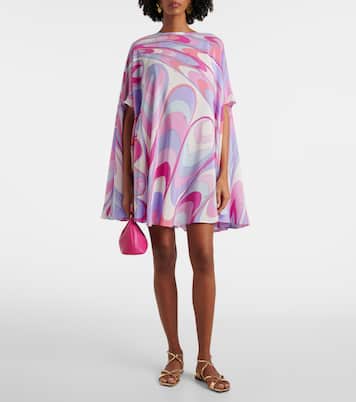 Caftano in seta crêpe de chine | Pucci