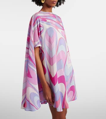 Caftano in seta crêpe de chine | Pucci