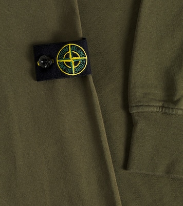 Felpa in jersey di cotone con cappuccio | Stone Island Junior