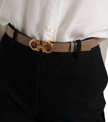Cinturón reversible Gancini de piel | Ferragamo