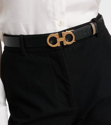 Cinturón reversible Gancini de piel | Ferragamo