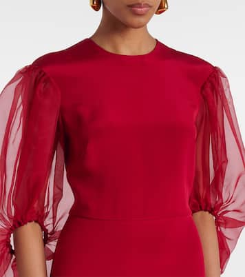 Vestido midi Danielle de cady de seda | Altuzarra