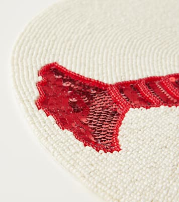 Lobster set of 2 beaded placemats | Les-Ottomans