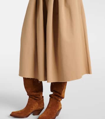 Falda midi Chiara de algodón fruncido | Gabriela Hearst
