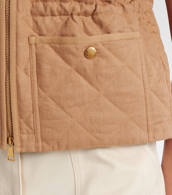 Gilet trapuntato Vigny in lino | Moncler
