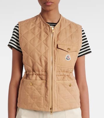 Gilet trapuntato Vigny in lino | Moncler