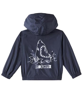 Desman logo printed windbreaker | Moncler Enfant