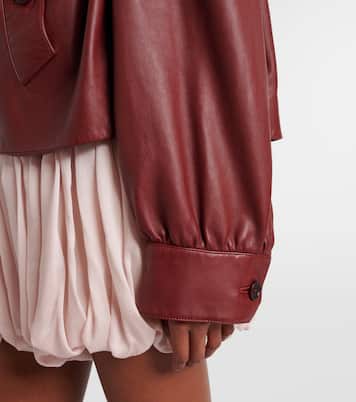 Chaqueta cropped de piel | Chloé