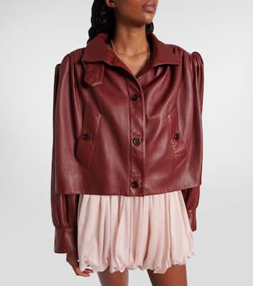 Chaqueta cropped de piel | Chloé