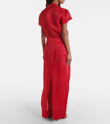 Maxirock Lucian aus Seidenorganza | Khaite