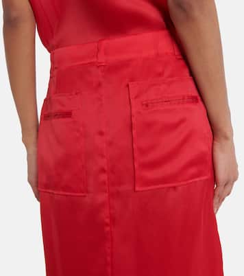 Maxirock Lucian aus Seidenorganza | Khaite