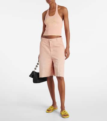 Mules Paula's Ibiza Petal Anagram en cuir | Loewe