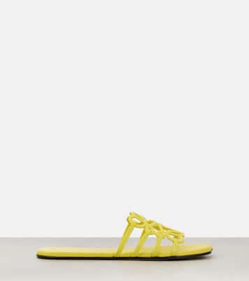 Mules Paula's Ibiza Petal Anagram en cuir | Loewe