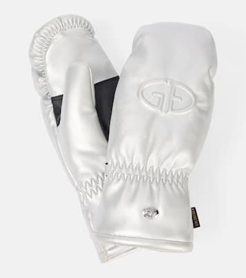 Charmer logo faux leather ski mittens | Goldbergh