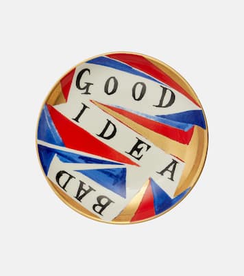 Assiette Good/Bad Idea en porcelaine par Ruan Hoffmann | L'Objet